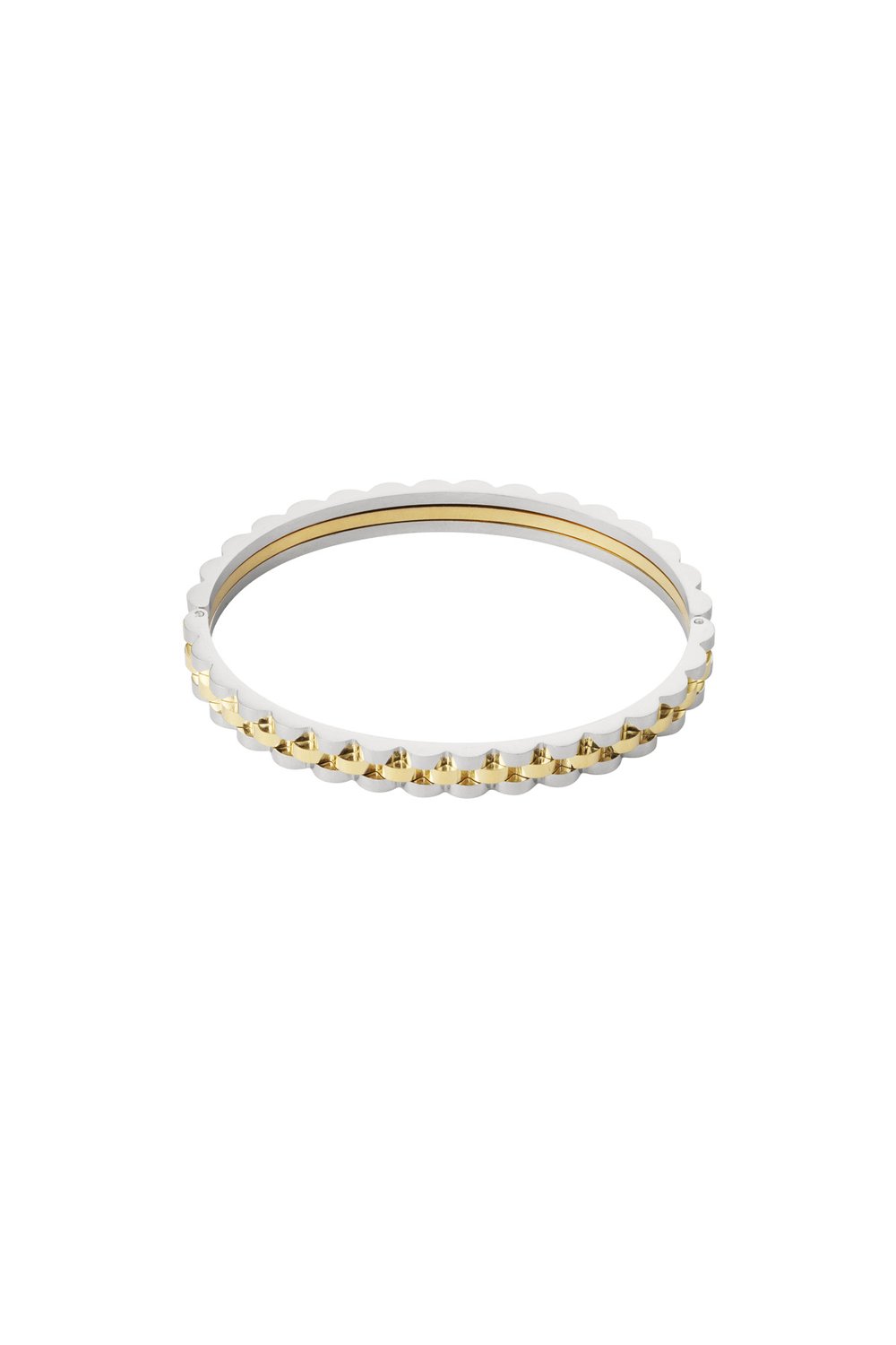 Schakel bangle armband