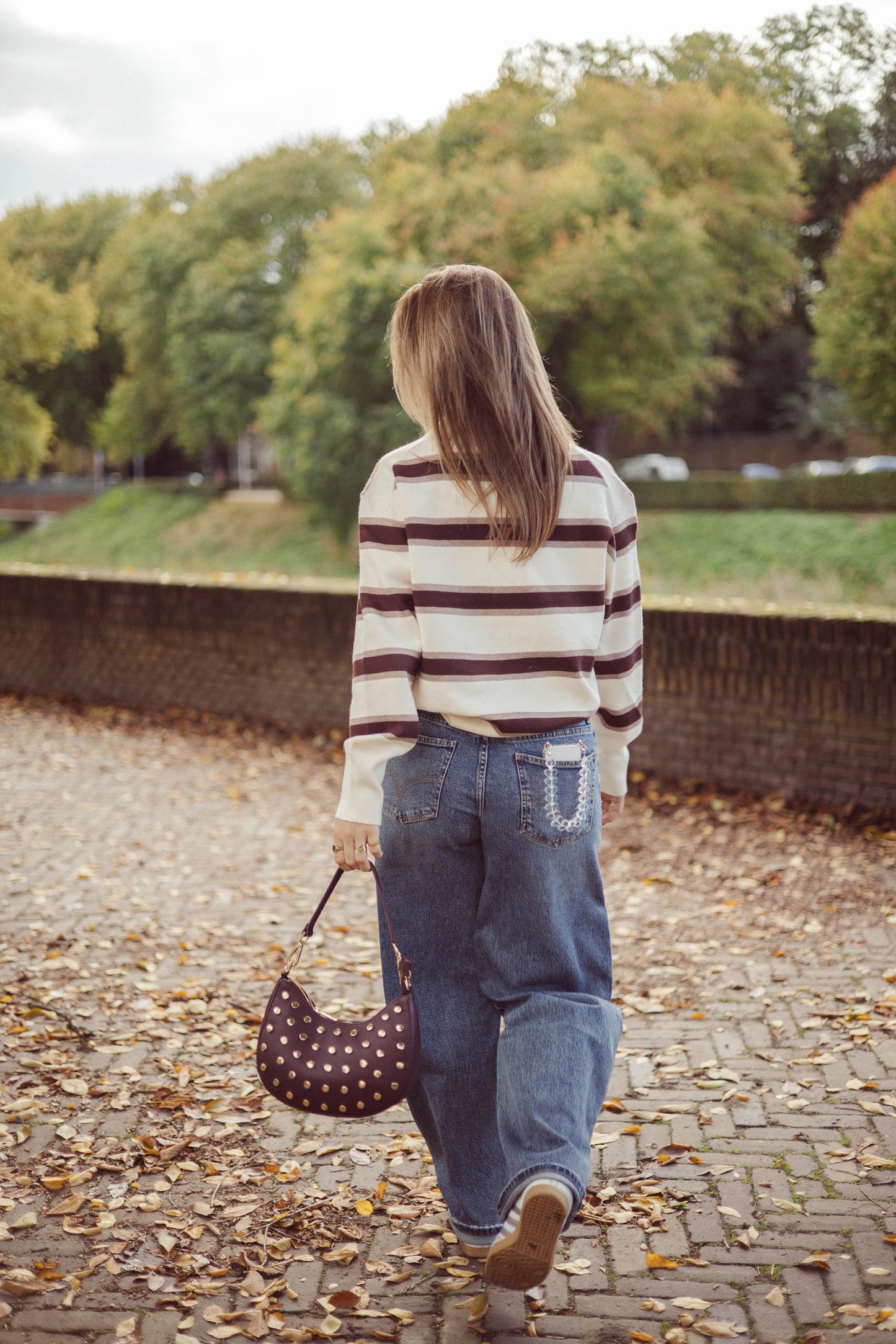 Oversized polo sweater