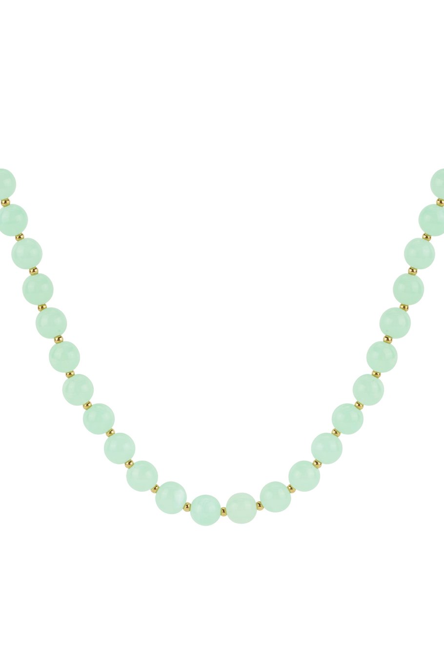 Colored ketting gouden details