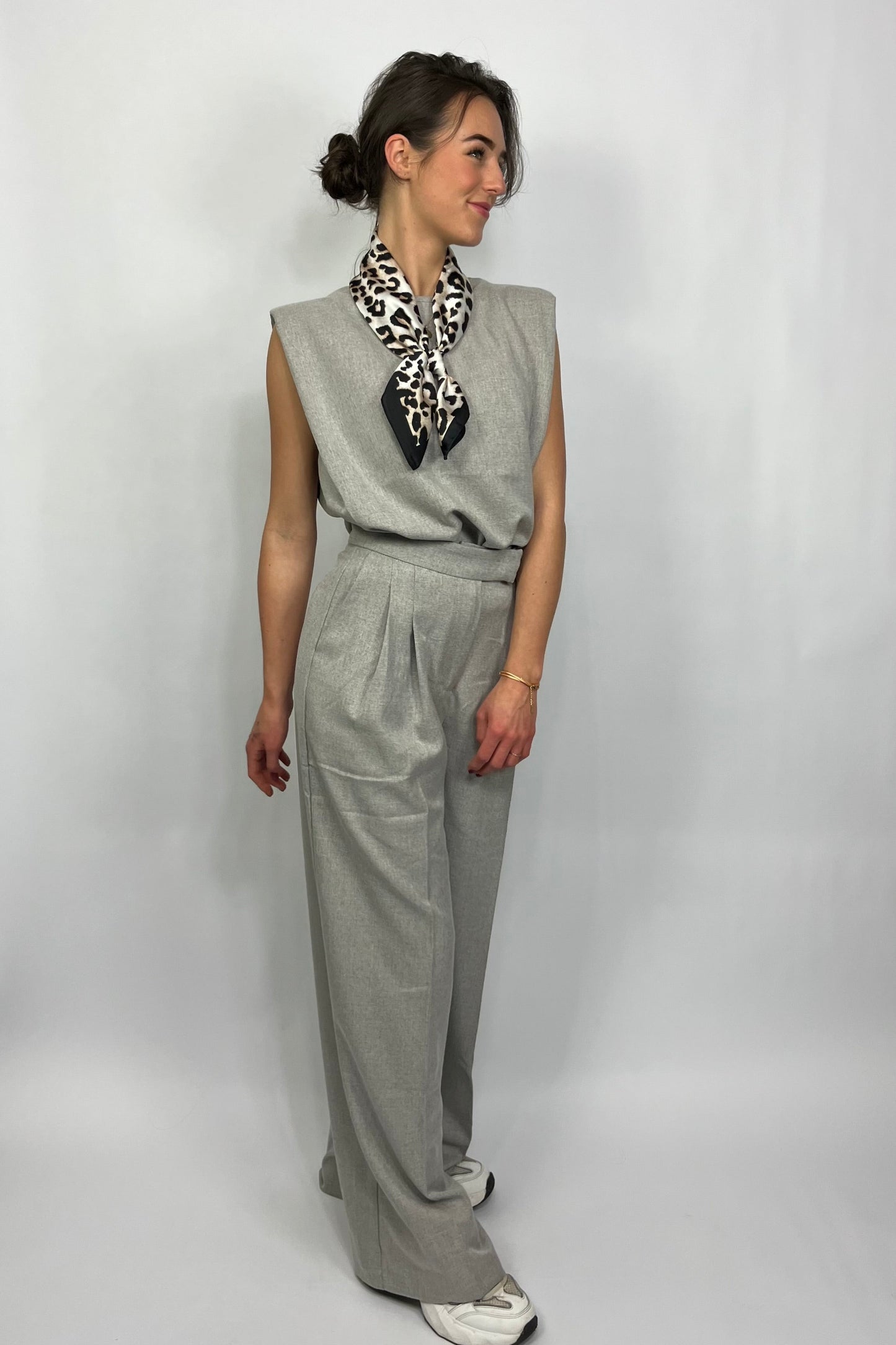 Zijden sjaaltje leopard