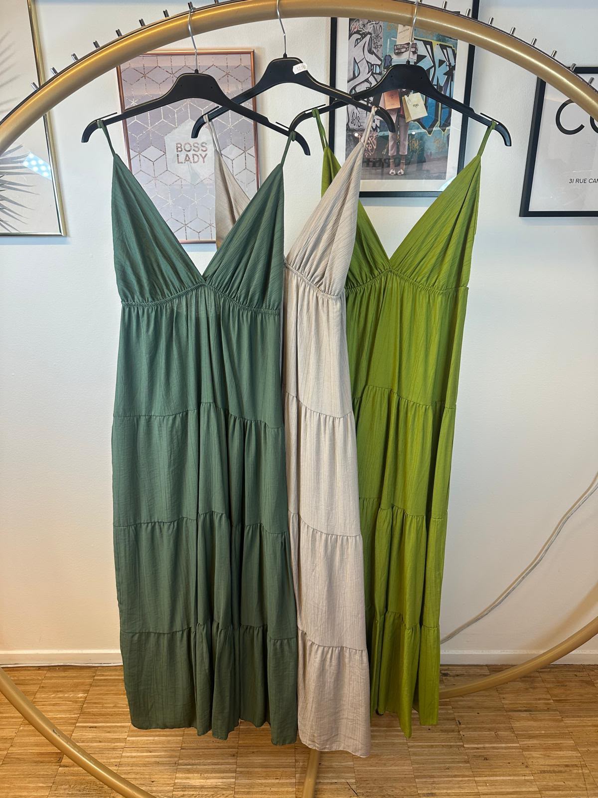 Luci jurk taupe (2e jurk)