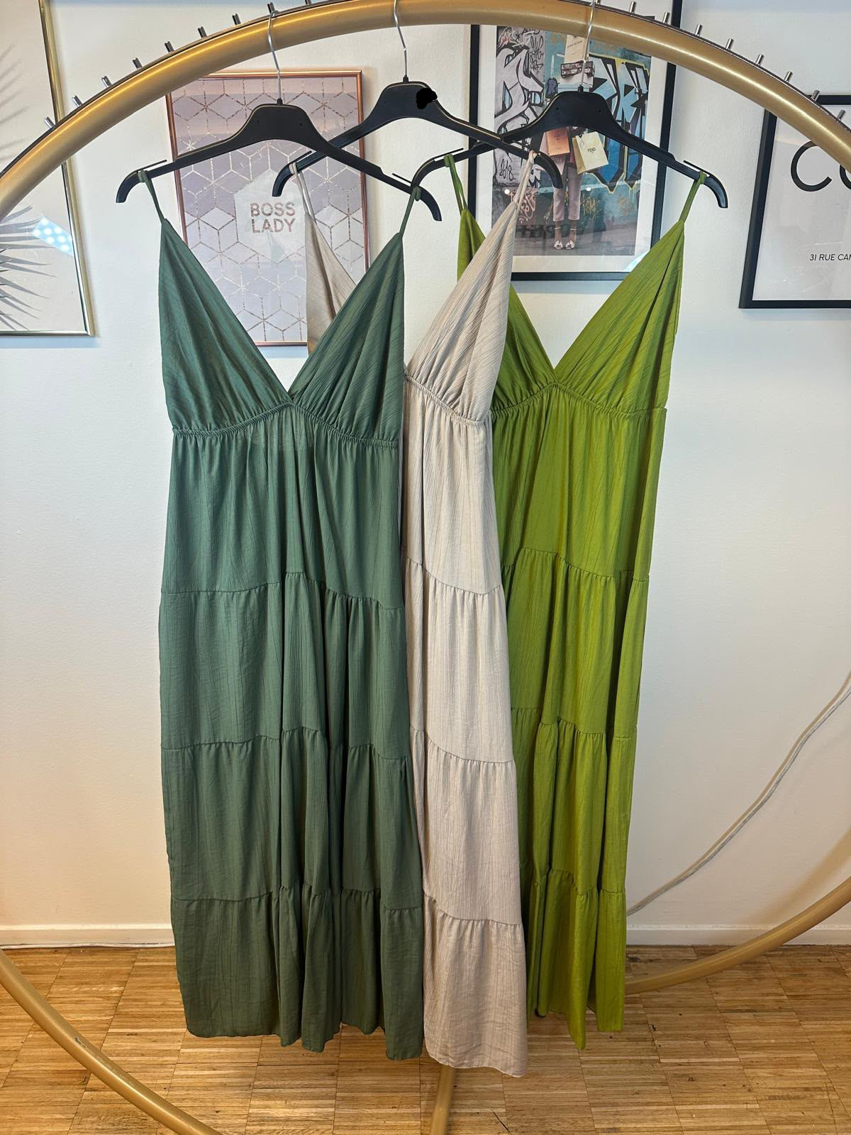 Luci jurk pistache (3e jurk)