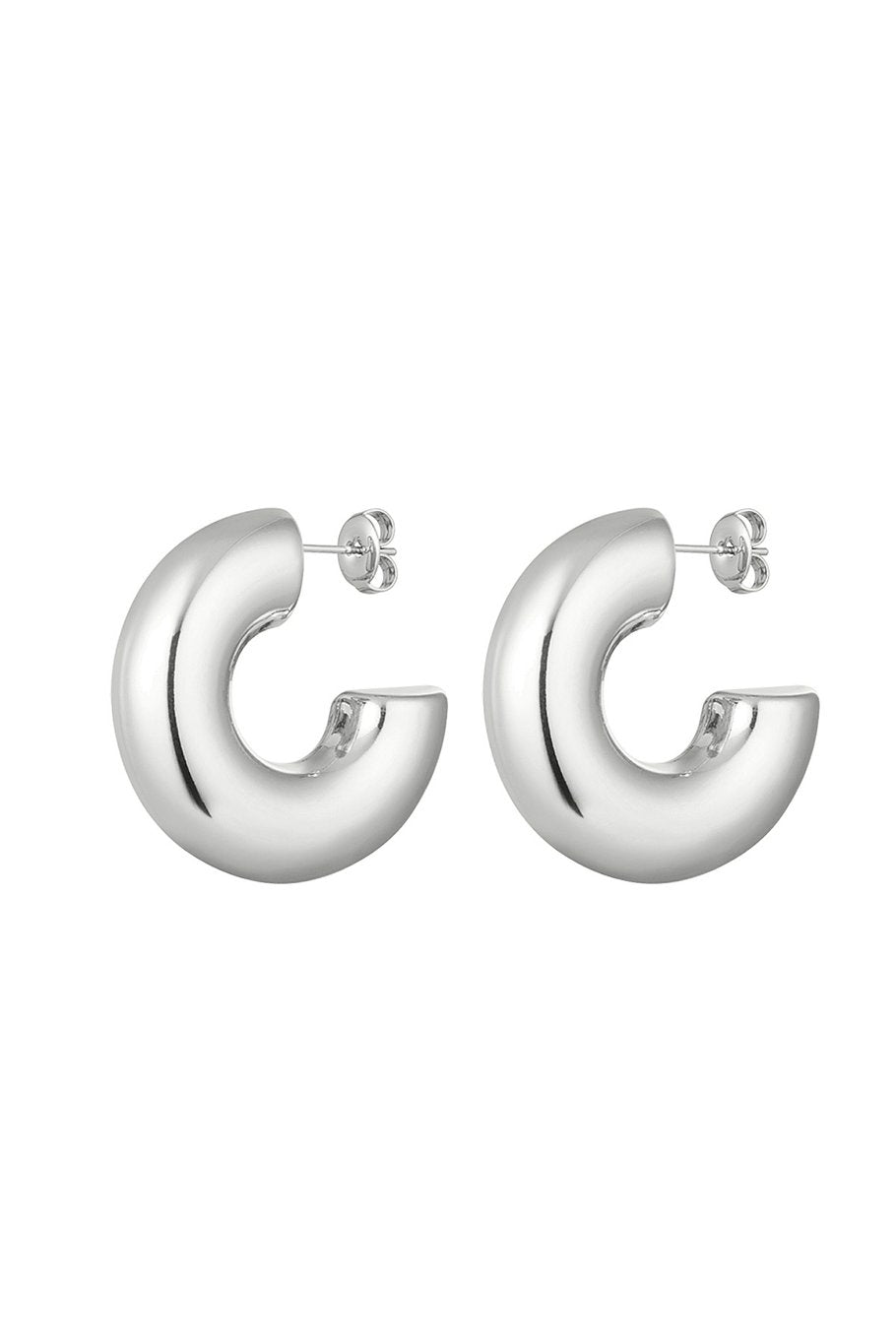 Oorbellen halve ronde basic