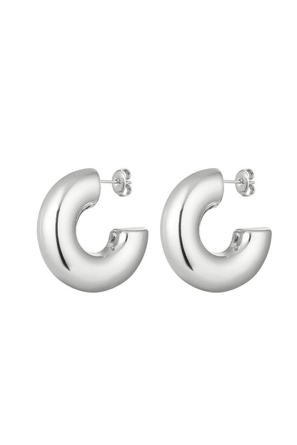 Oorbellen halve ronde basic