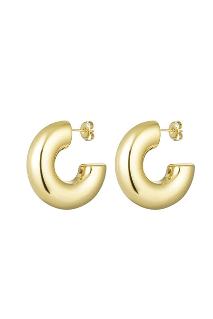 Oorbellen halve ronde basic