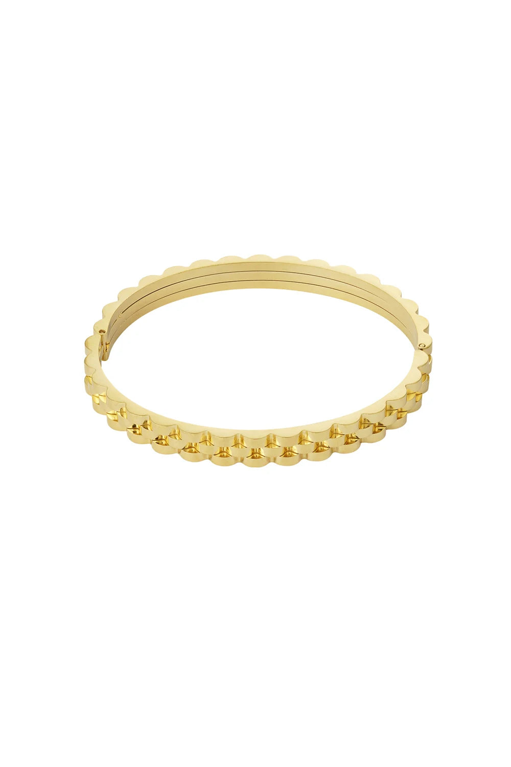 Schakel bangle armband