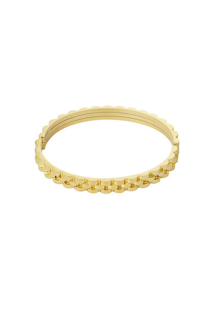 Schakel bangle armband