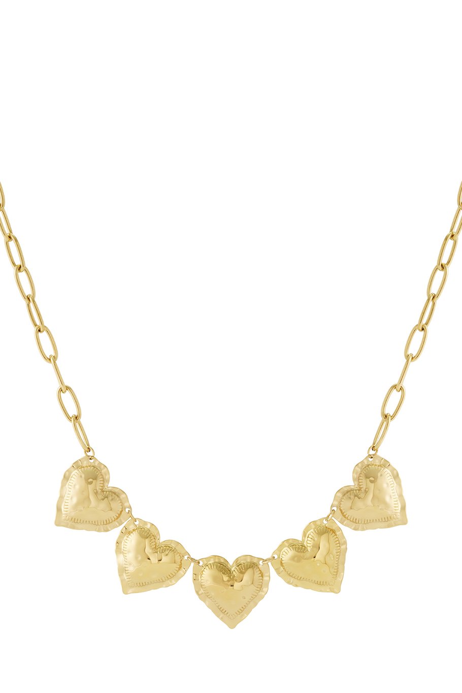5 harten ketting