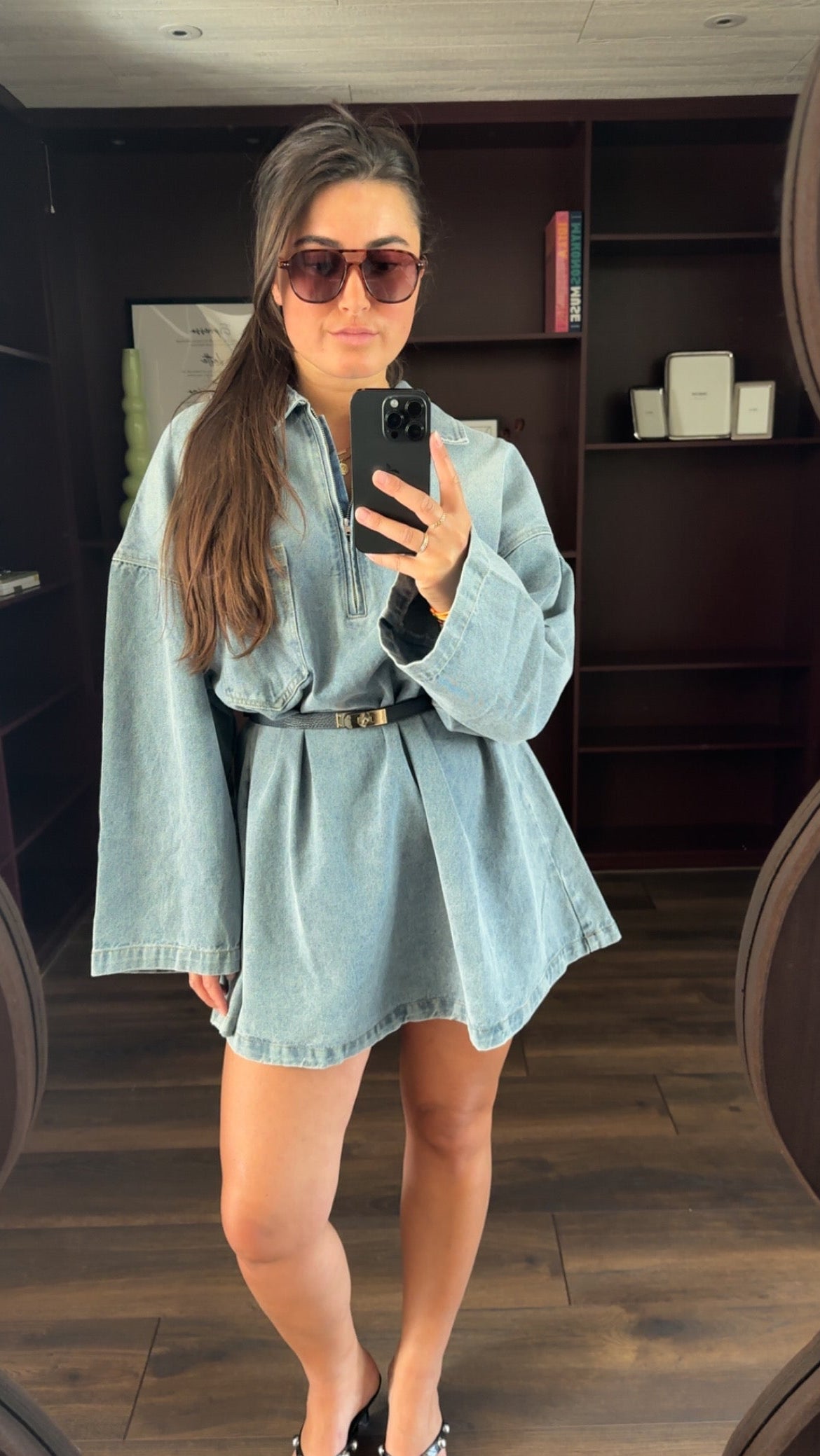 Joan jurk denim