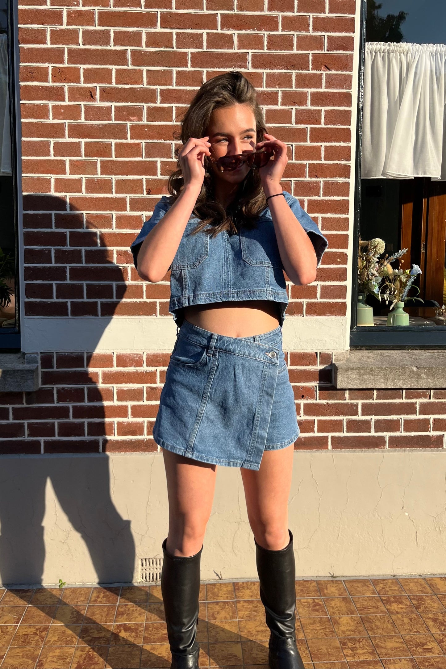 Bo denim skort