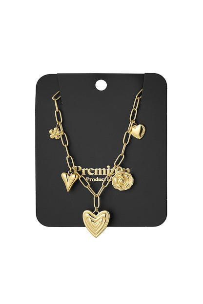 Heartfelt charms ketting