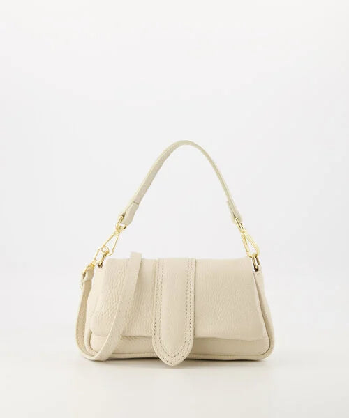 Puffy crossbody beige