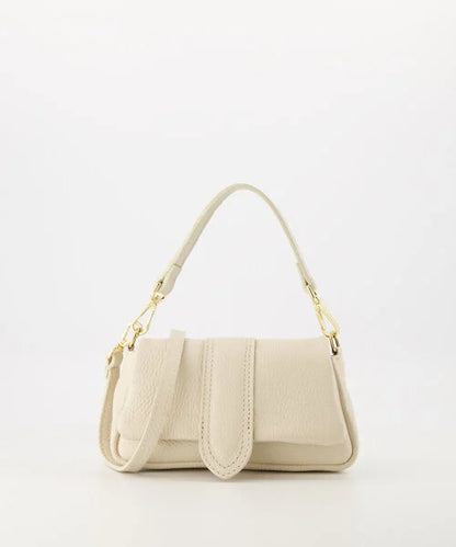 Puffy crossbody beige