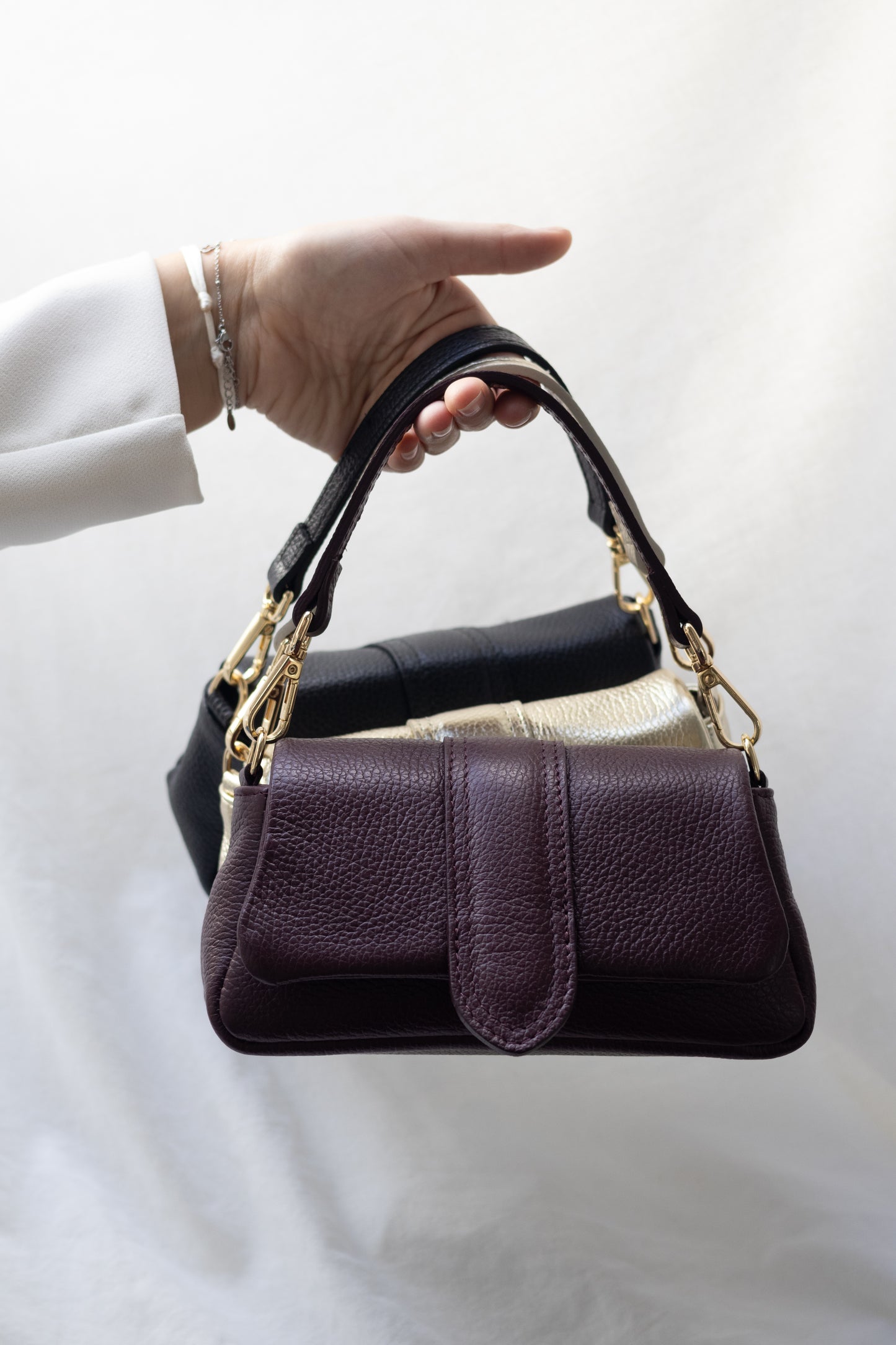 Puffy crossbody bordeaux