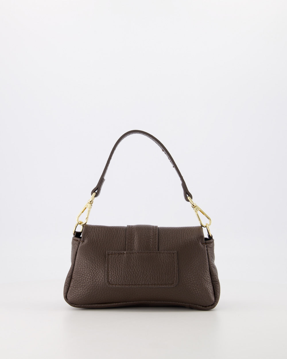 Puffy crossbody donkerbruin