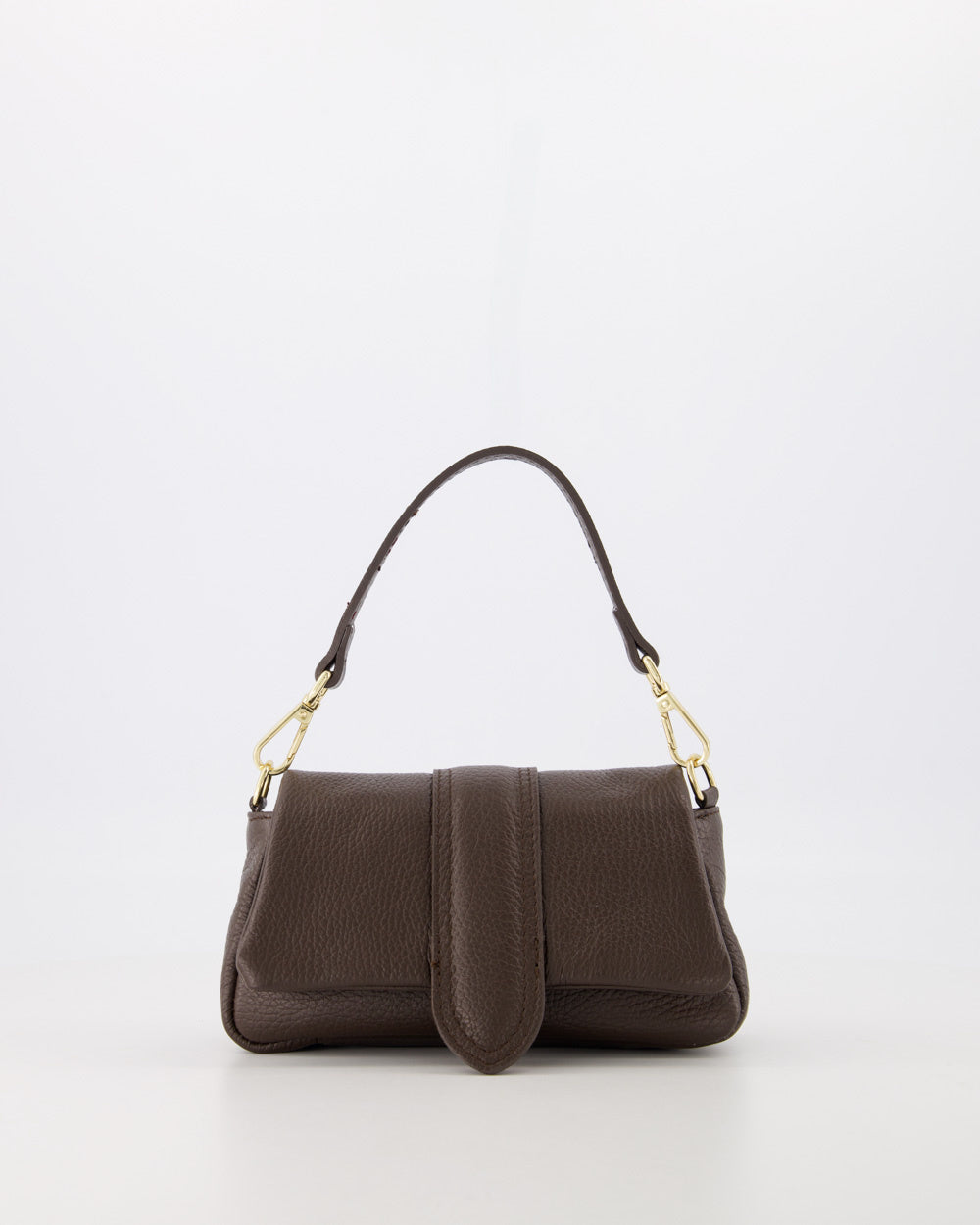 Puffy crossbody donkerbruin