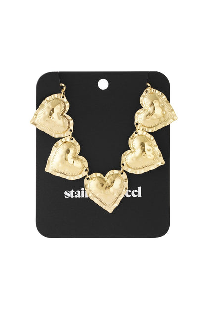 5 harten ketting