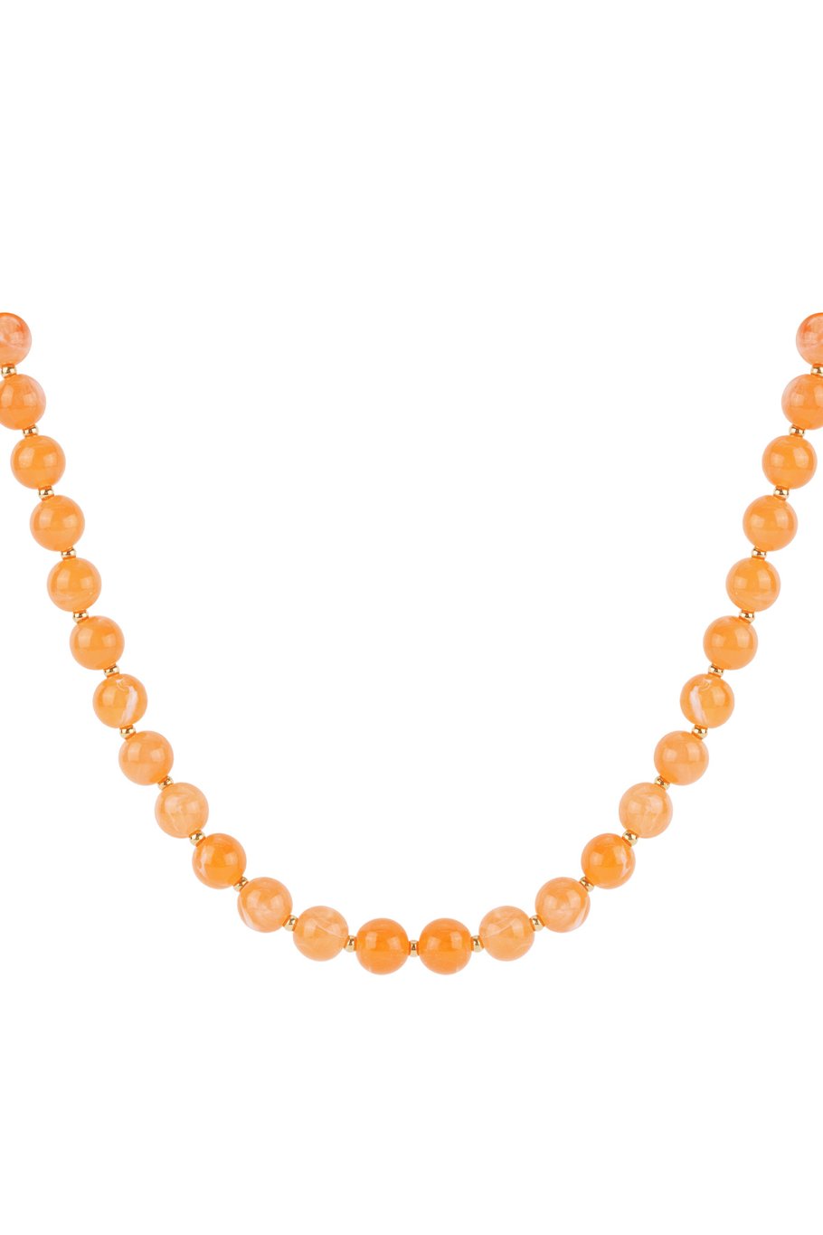 Colored ketting gouden details