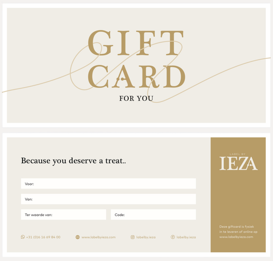 Label by IEZA - Cadeaubon